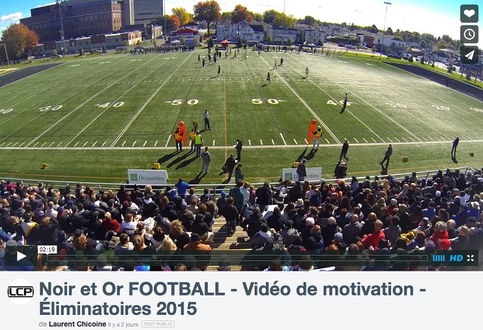Noir et Or football Valleyfield Viedo motivation de Laurent_Chicoine LCP via Vimeo