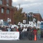 Bruyante manifestation à Valleyfield des employés en lock-out du Journal de Montréal