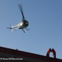 La Flamme des Jeux du Québec arrive à Beauharnois en hélicoptère – Frédérique Dignard est la première porteure