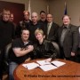 Signature de l’entente entre Châteauguay et ses cols bleus