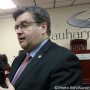 Le maire de Montréal Denis Coderre en visite dans la région