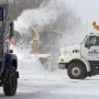 Opération déneigement et élargissement des rues à Valleyfield