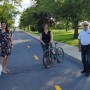 Une piste cyclable bidirectionnelle sur le boulevard Cadieux à Beauharnois