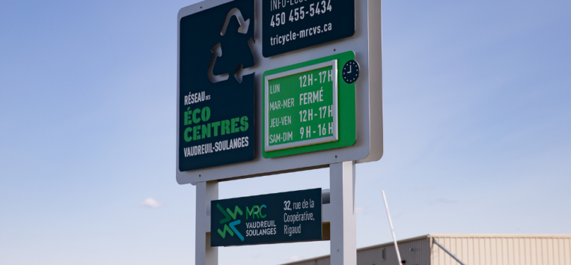 Fin des travaux de réfection à l’écocentre situé à Rigaud Fin des travaux de réfection à l’écocentre situé à Rigaud