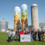 Inauguration de deux premières fresques sur silos dans le Haut-Saint-Laurent