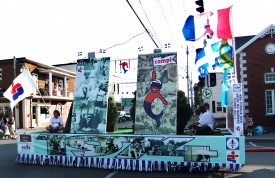 Défilé de la St-Jean - Jeux du Qc 1974 - Photo INFOSuroit.com