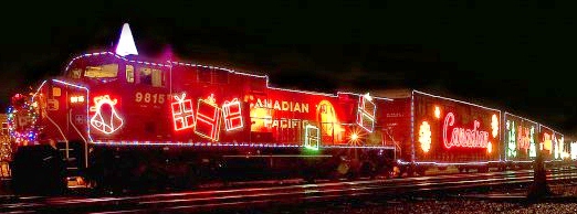 Pacific Train sur rails pour toutes occasion Noël, Halloween, festivités.