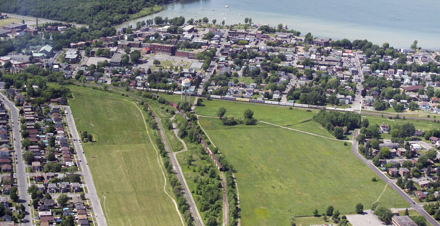 Photo aerienne de Beauharnois - courtoisie de la ville