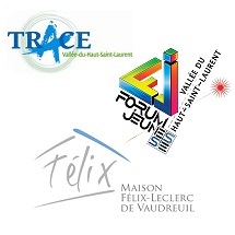 logos TRACE MaisonFelixLeclerc et Forum_jeunesse VHSL