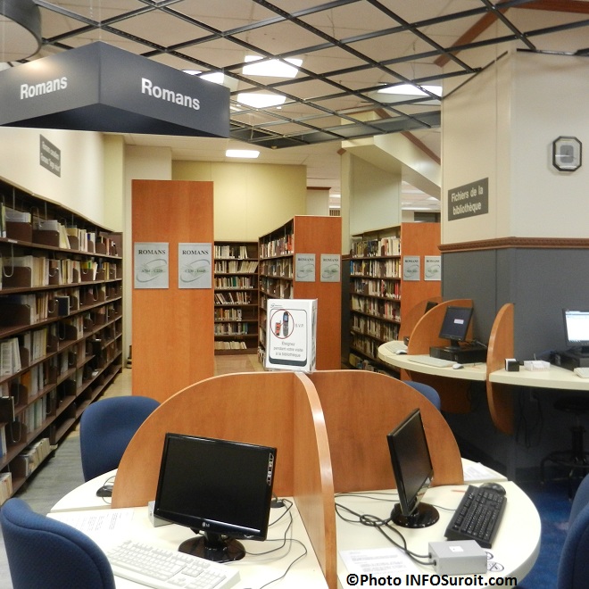 Bibliotheque Armand-Frappier interieur College de Valleyfield Photo INFOSuroit_com