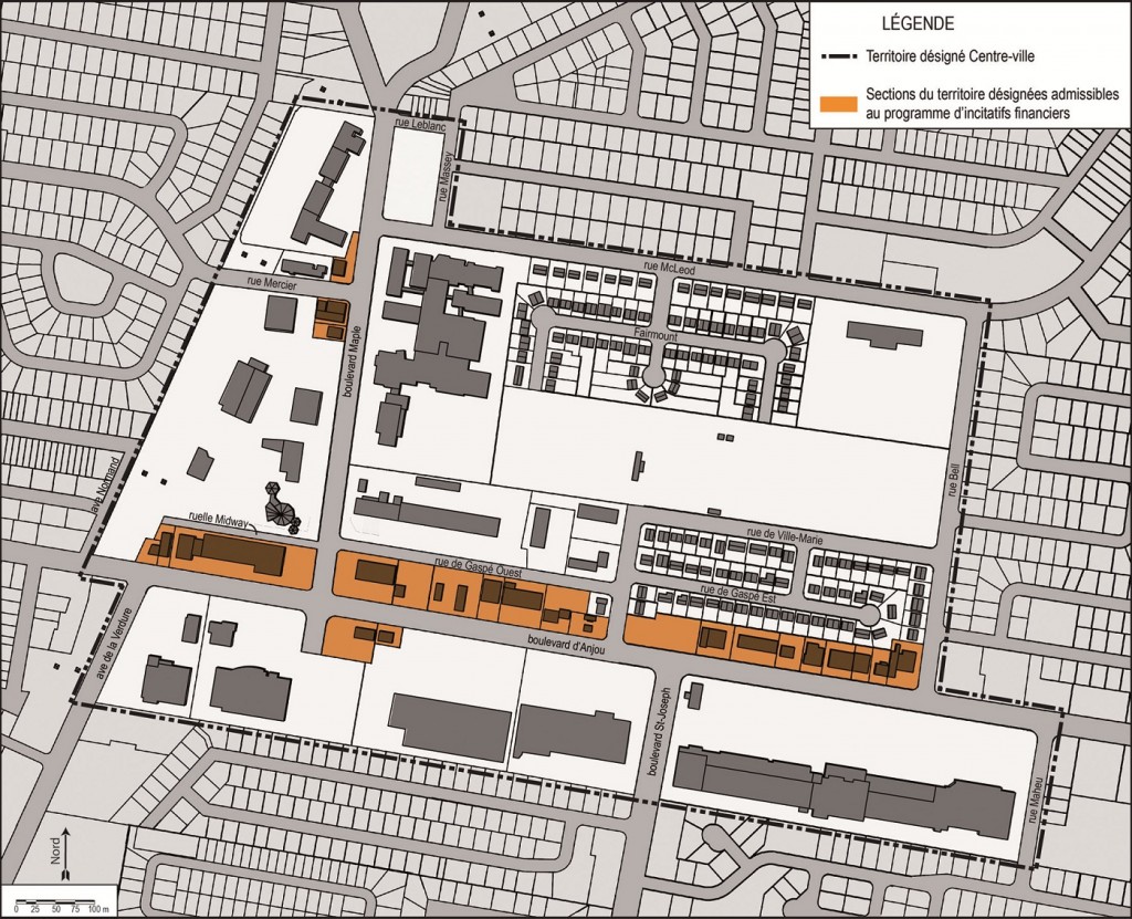 Centre-ville-Orange-zone-des-incitatifs-Carte-courtoisie-Ville-de-Chateauguay-publiee-par-INFOSuroit