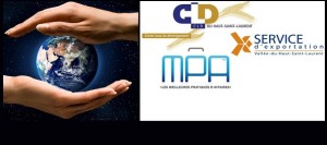 planete Terre mains Image CPA et logos CLD HSL Service Exportation VHSL et MPA publies par INFOSuroit_com_