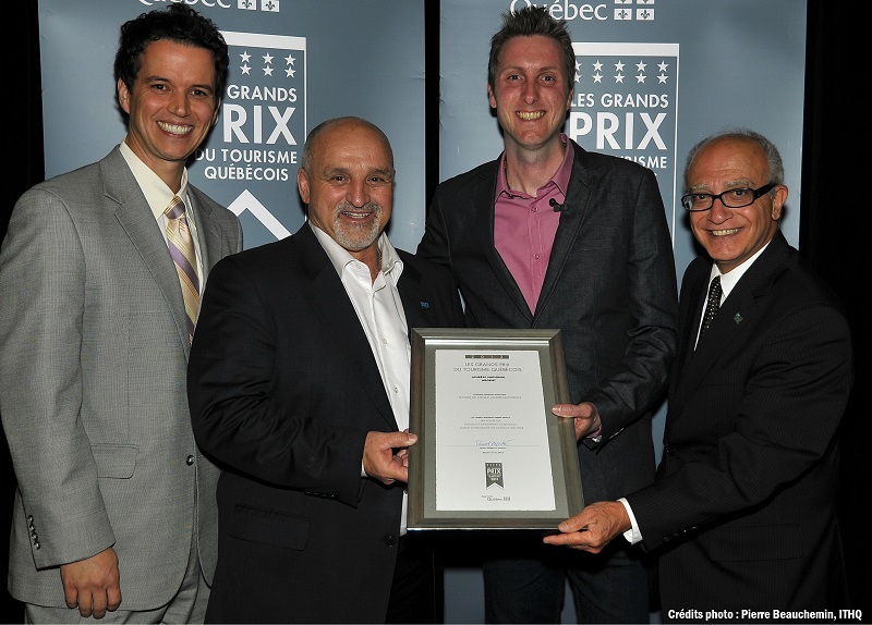 Grands-Prix-tourisme-2013-Peter_Georgariou-Guy_Pilon-Yannick_Gosselin-et-Renald_Gabriele-Photo-Pierre-Beauchemin-ITHQ