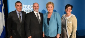 Annonce-Ericsson-Nicolas_Marceau-Guy_Pilon-Pauline_Marois-et-Elaine_Zakaib-Photo-courtoisie