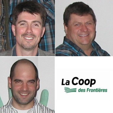 Coop-des-Frontieres-Sylvain_Brault-Bruno_Castagnier-et_Steve-Rochefort-et-logo-de-la-Coop-Publie-par-INFOSuroit