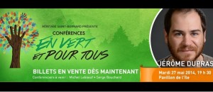 Jerome_Dupras_Cowboys-Fringuants-conference-en-vert-et-pour-tous-Heritage-Saint-Bernard-photo-courtoisie-publiee-par-INFOSuroit_com