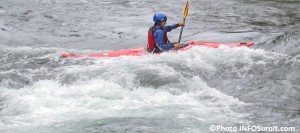 kayakiste en pratique riviere Saint-Charles a Valleyfield Photo INFOSuroit_com