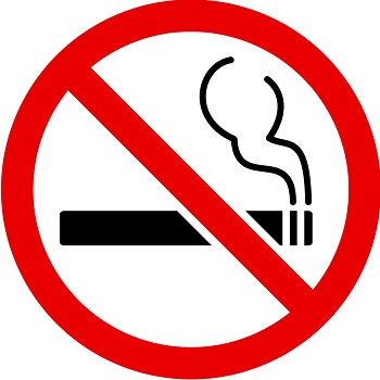 panneau interdiction de fumer pas de tabac ou cigarette Image CPA