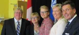 Annonce-Qc-Ottawa-investissement-infrastructures-GBarrette-DBellemare-NMenard-MCNichols-et-PMoreau-Photo-courtoisie