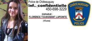 Chateauguay-personne-disparue-Florence_Tousignant-Lapointe-16-septembre-2014