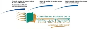 CSSS du Haut-Saint-Laurent du Suroit et de Vaudreuil-Soulanges plus commission scolaire VDT logos
