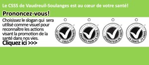 CSSS Vaudreuil-Soulanges sondage Slogans sur la sante Image courtoisie CSSSVS