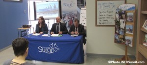 Tourisme Suroit devoilement 2015 MJ_Roberge Y_Cardinal et J_Turcotte Photo INFOSuroit_com