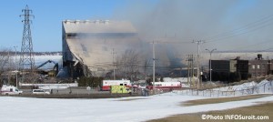 Incendie usine Kruger Beauharnois Photo INFOSuroit_com