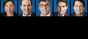 les 5 candidats a la chefferie du PQ Photo courtoisie PQ Soulanges