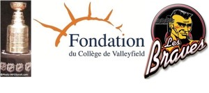 coupe Stanley Fondation College Valleyfield logo et logo des Braves