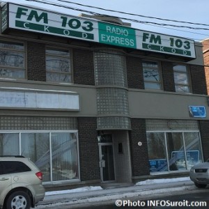 Enseigne radio FM103 CKOD Valleyfield Photo INFOSuroit_com
