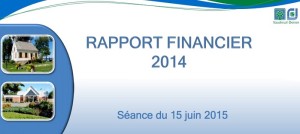 Rapport financier 2014 Ville Vaudreuil-Dorion page couverture