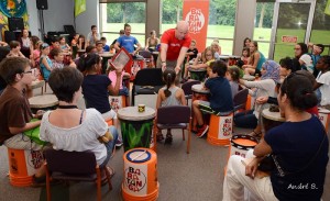 Fete Club de lecture Vaudreuil-Dorion avec percussions Photo Andre_B via Ville de Vaudreuil-Dorion