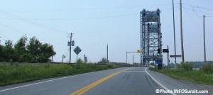 Pont Larocque entre Valleyfield et St-Stanislas-de-Kostka Photo INFOSuroit_com