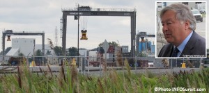 CSX grues gare intermodale et maire de Valleyfield Photos INFOSuroit_com