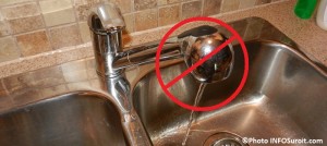 eau non potable avis ebullition robinet lavabo Photo INFOSuroit_com