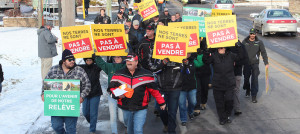 25 novembre manifestation agriculteurs a Saint-Clet Photo UPA