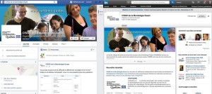 CISSSMO page Facebook et LinkedIn via INFOSuroit