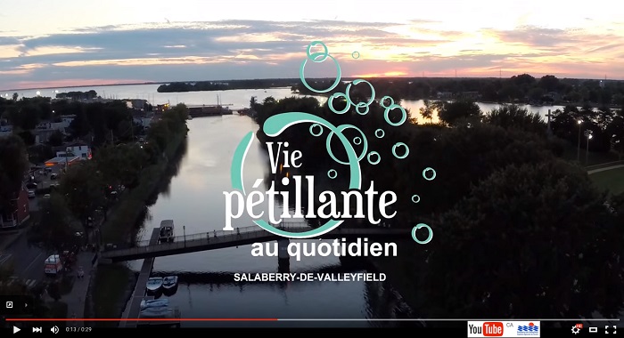 video Valleyfield Vie petillante au quotidien version pub via YouTube