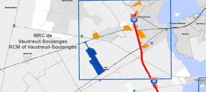 carte du gouvernement du Qc pour pole logistique VS