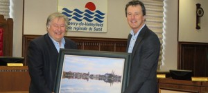 Denis_Lapointe-hommage-a-Guy_Laperriere-avec-reproduction-Sylvain_Dorais-Photo-courtoisie