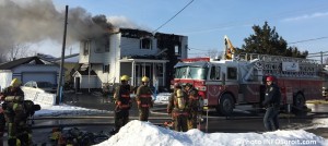 incendie 14e avenue secteur Melocheville Beauharnois Photo INFOSuroit_com