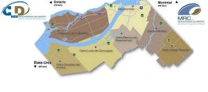 carte Beauharnois_Salaberry avec logos CLD et MRC Visuel courtoisie publie par INFOSuroit