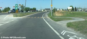 zone cycliste velo boulevards Mgr-Langlois et Hebert Photo INFOSuroit