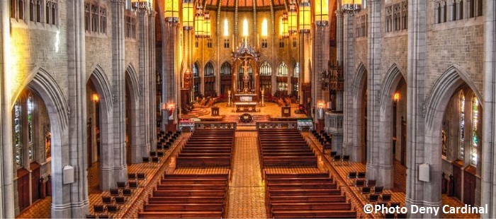 Basilique cathedrale Sainte-Cecile a Valleyfield interieur Photo Deny_Cardinal via diocese
