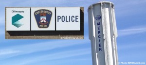 citerne d_eau Mercier et enseigne service de police Chateauguay Photos INFOSuroit