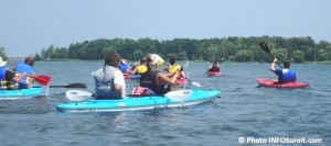 excursion kayaks lac St-Louis avec Kayak Beauharnois-Salaberry Photo INFOSuroit