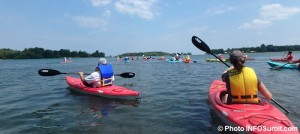 excursion kayaks lac St-Louis avec equipe de Kayak Beauharnois-Salaberry aout 2016 Photo INFOSuroit