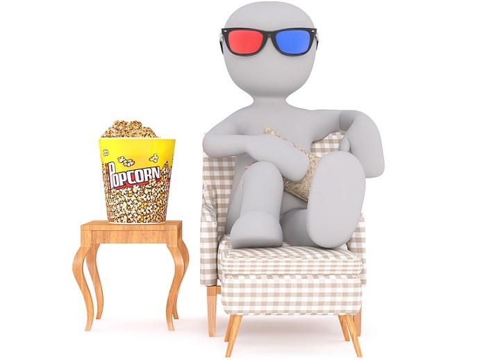 film 3D popcorn cinema lunette 3D Image 3dman_eu via Pixabay