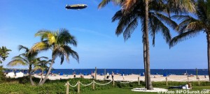 plage pompano ballon dirigeable GoodYear Floride Photo INFOSuroit